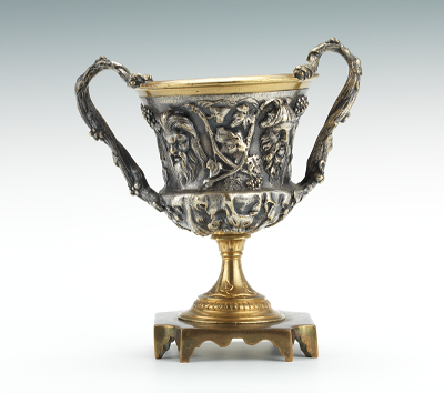 A Gilt and Silvered Bronze Chalice