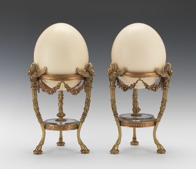 A Pair of Ostrich Eggs on French 131d4c