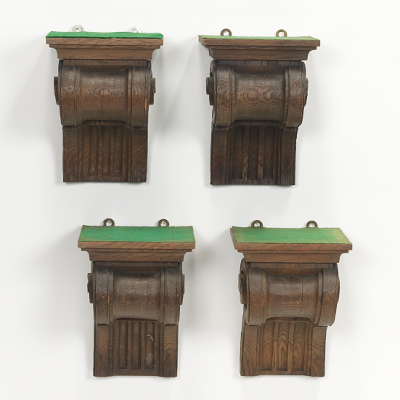 Four Carved Wood Brackets Medium 131d62