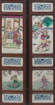 A Framed Series of Chinese Porcelian