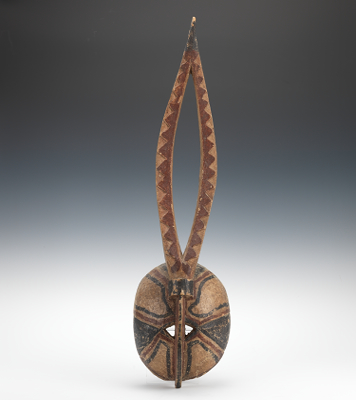 Zoomorphic African mask Round mask