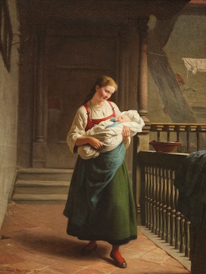 Franz Meyerheim (German 1838-1880) Mothers