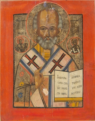 A Russian Icon of St. Nicholas