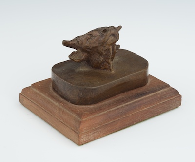 A Small Bronze Signed C M Russell 131e57