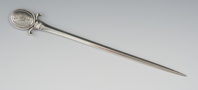 A Russian Silver Letter Opener Apprx.