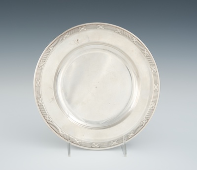 A Sterling Silver Liner Plate by