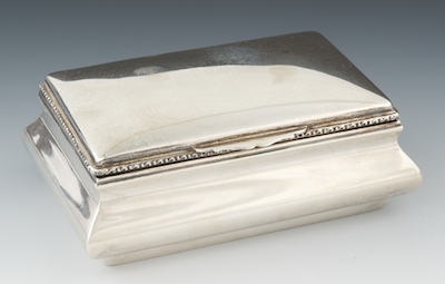 A Sterling Silver Humidor by Camusso 131e86