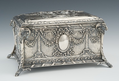 A Silver Jewelry Casket in the 131e90
