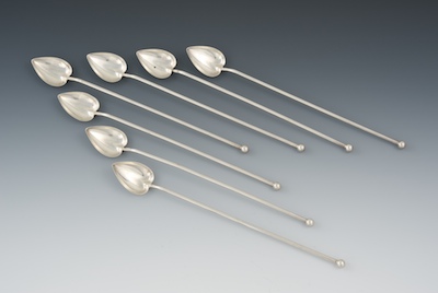 A Set of Seven Sterling Silver