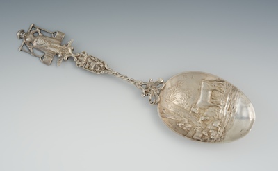 A German Silver Decorative Spoon