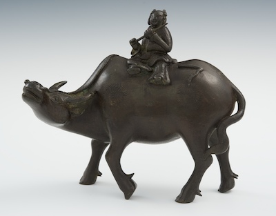 A Chinese Bronze Ox with Figure 131ee1