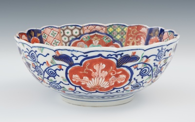 A Japanese Meiji Lobed Scalloped Bowl