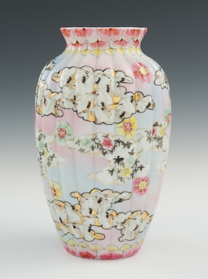 A Thousand Cranes Porcelain Vase