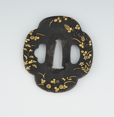 A Japanese Mixed Metals Tsuba Tsuba