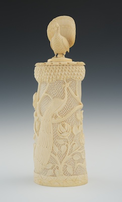 A Large Carved Ivory Reticulated 131f3c