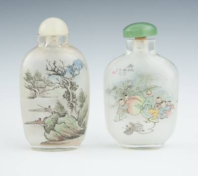 Two Reverse Painted Snuff Bottles 131f6d
