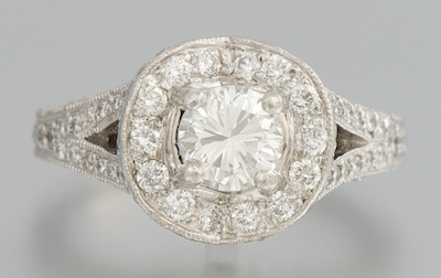 A Ladies' Platinum and Diamond