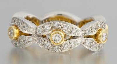 A Platinum 18k and Diamond Eternity 131fa4