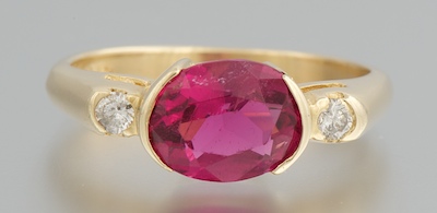 A Ladies Pink Tourmaline and Diamond 131fb6