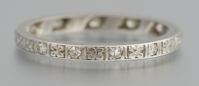 A Vintage Platinum and Diamond Eternity