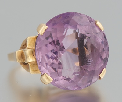 A Ladies Retro Amethyst Ring 14k 13201b