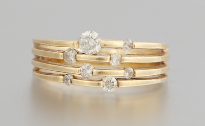 A Contemporary Design Diamond Ring