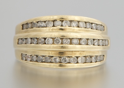 A Ladies Diamond Ring 10k yellow 13203d