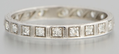 A Vintage Platinum and Diamond