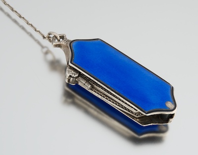 A Pair of Sterling Silver and Enamel