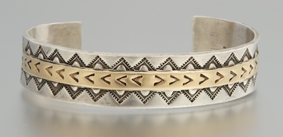 A Navajo Sterling Silver and 14k 1320b5