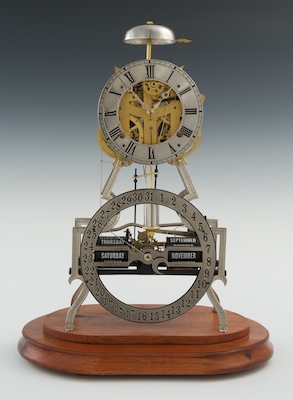 An Ithaca Calendar Skeleton Clock 20th