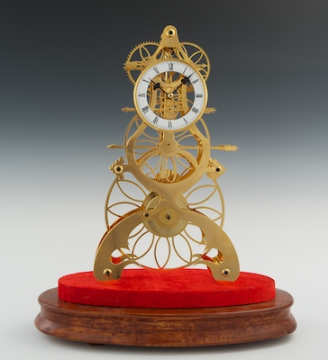 A Large Skeleton Clock 20th Century 1320d4