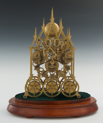 A Large Skeleton Clock 20th Century 1320d5