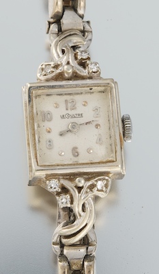 A LeCoultre Art Deco Gold and Diamond 1320ce