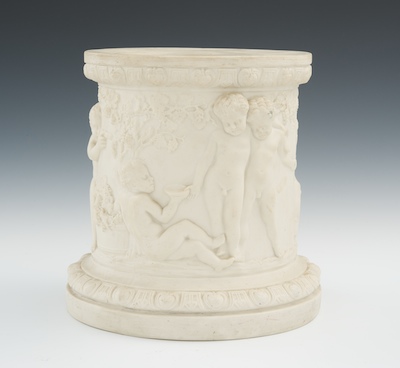A Bisque Neoclassical Pedestal by Copeland