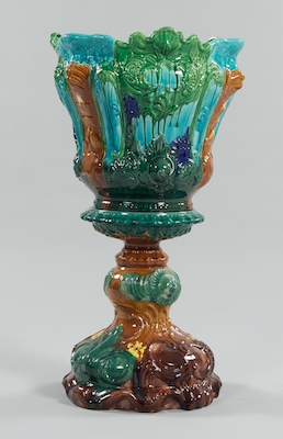 A Large Italian Majolica Jardineire