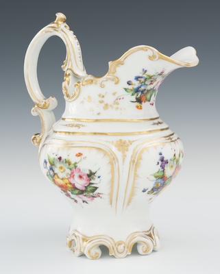 A Large Porcelain Hand Decorated Pitcher