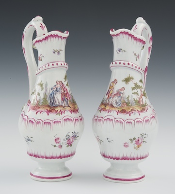 A Pair of Hand Decorated Faience 132103