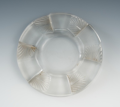 Lalique Crystal Ash Tray Clear colorless