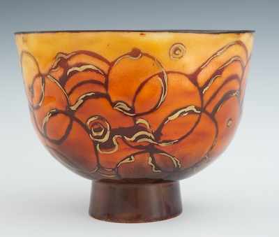 An Enamel on Copper Bowl by Cecilia