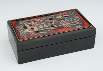 A Humidor with Enamel Insert by 132197