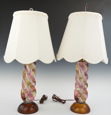 A Pair of Vintage Venetian Murano 1321a2