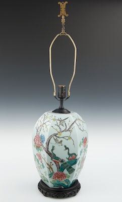 A Chinese Famille Rose Lamp Base 1321b6