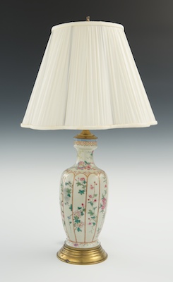 A Porcelain Lamp with Oriental 1321b9