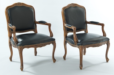 A Pair of French Style Bergeres