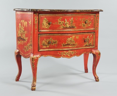 A Chinoiserie Style Painted Commode 1321d3