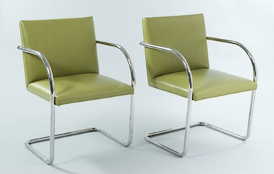 A Pair Of Tubular Brno Chairs Designed 1321e3