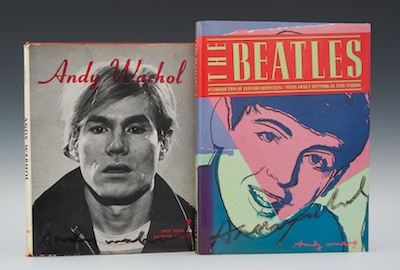 Two Books Signed by Andy Warhol