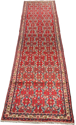 A Long Persian Herati Runner Apprx  132210