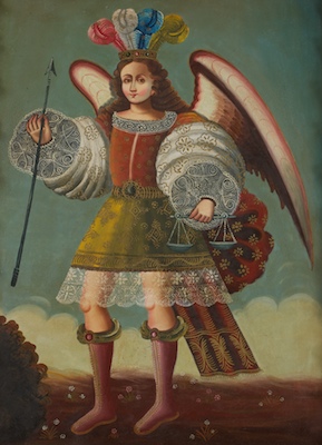 A Peruvian Painting of the Archangel 13225f